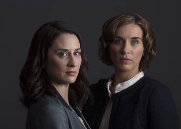 PROBLEMS BUILDING: Ellen (Morven Christie) and Paula (Vicky McClure) star in The Replacement, a three-part psychological thriller focusing on a Glasgow architects practice.