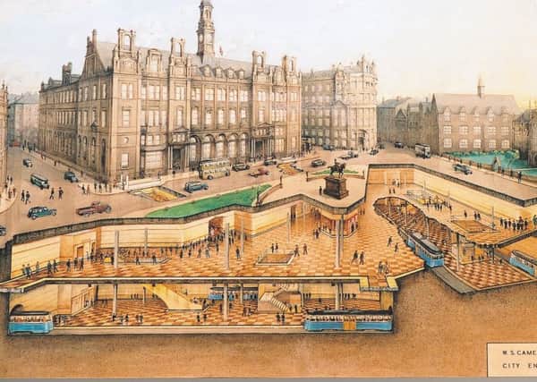 Plans for a Leeds underground in the 1930s. PIC: National Tramway Museum