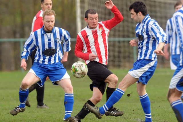 Action from Old Centralians v Altofts in the West Yokshire League League Cup. PIC: Steve Riding