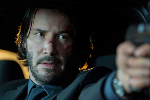 RETURN: Keanu Reeves as John Wick. . Picture credit should read: PA Photo/David Lee/Warner Bros. WARNING: This picture must only be used to accompany PA Feature FILM Reviews.