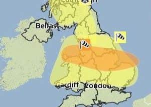 The Met Office have issued an Amber Warning for wind for Thursday