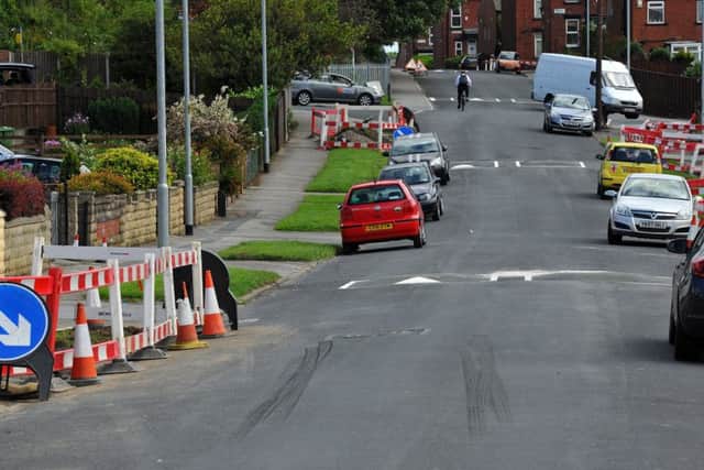His stolen BMW crashed into Mohammed Yousafs taxi on Argie Avenue in Kirkstall in June 2012. PIC: SWNS