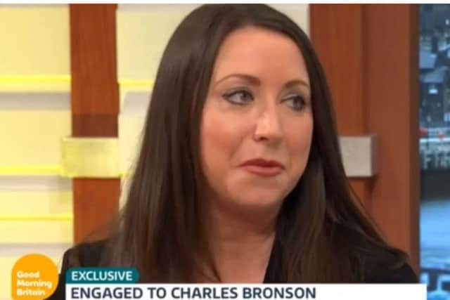 Actress Paula Williamson who appeared on TV this week talking about her engagement to prisoner Charles Bronson.