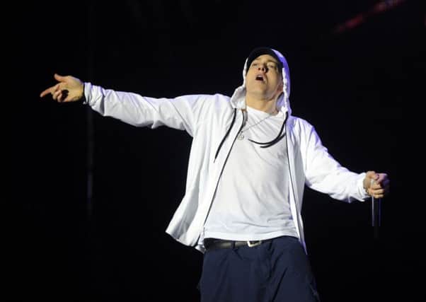 Eminem performs at 2013s Leeds Festival.
