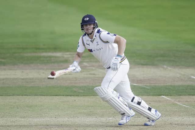 Yorkshire's Alex Lees hits out against Durham last season. Picture by Allan McKenzie/SWpix.com