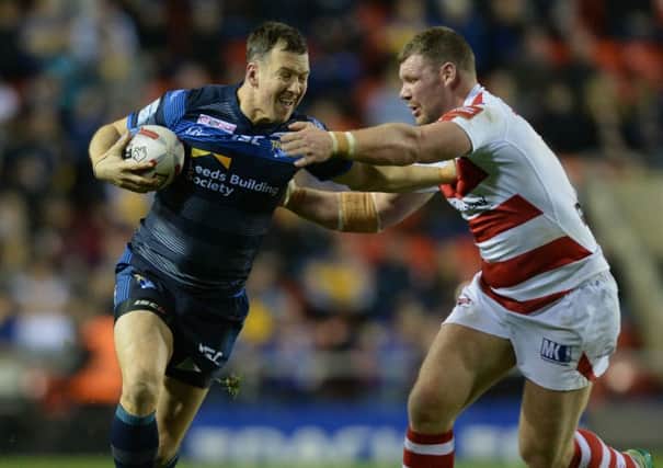 Danny McGuire in action against Leigh.
