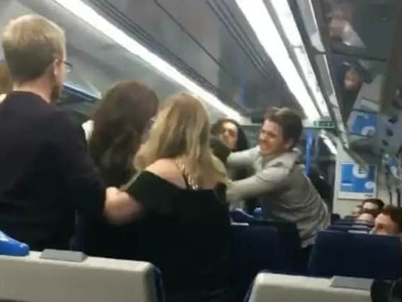 The brawl on the Great Northern service.