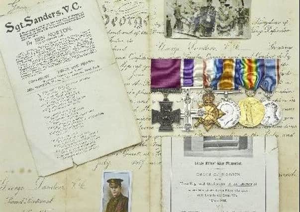 The collection of medals and documents of George Sanders