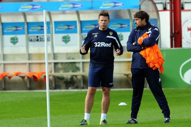 James Beattie and Pep Clotet, right, will patrol the touchline at Bimringham on Friday night.
Picture: Jonathan Gawthorpe