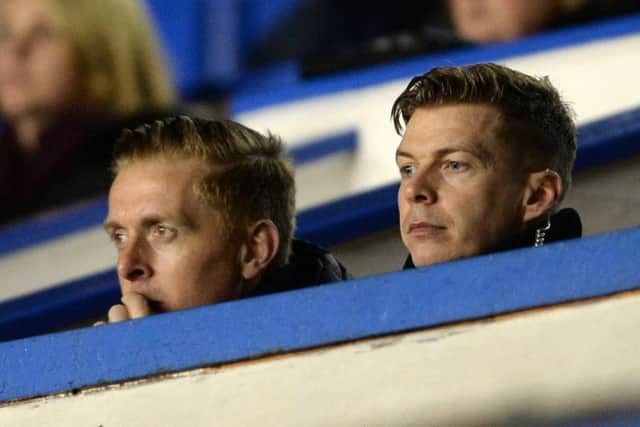 Garry Monk in the stands at Birmingham.