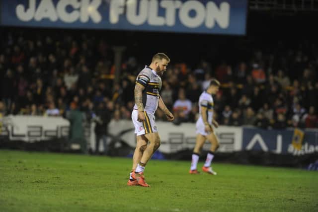 Leeds Rhinos players walked away from defeat to Castleford with heads bowed.