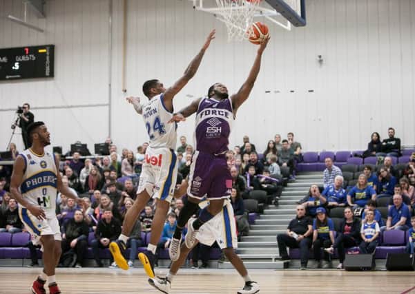 Jermaine Sanders in action for Leeds Force.