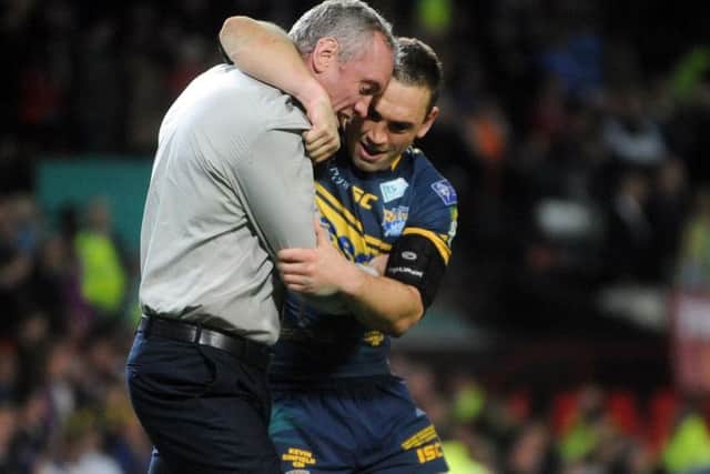 Brian McDermott and captain Kevin Sinfield.