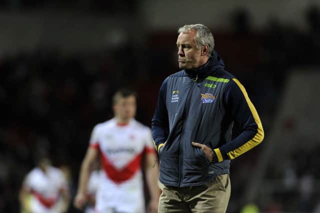 Leeds Rhinos' head coach, Brian McDermott.  Picture: Bruce Rollinson