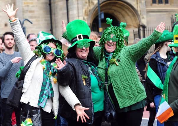 St Patricks Day Parade, Leeds.....12th March 2017 ..Picture by Simon Hulme