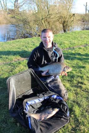 Cleveland Angling Centre's Richard Bezemer showing two of his 10-bream catch that was the best of a good festival week.