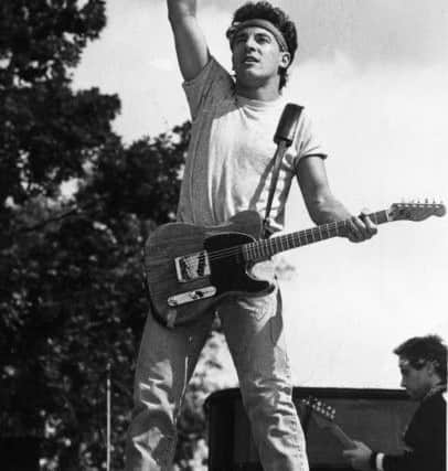 Bruce Springsteen in concert at Roundhay Park Leeds 7th July 1985.
