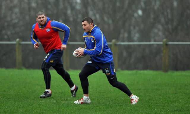 Brett Ferres at training for Leeds Rhinos. PIC: Varley Picture Agency