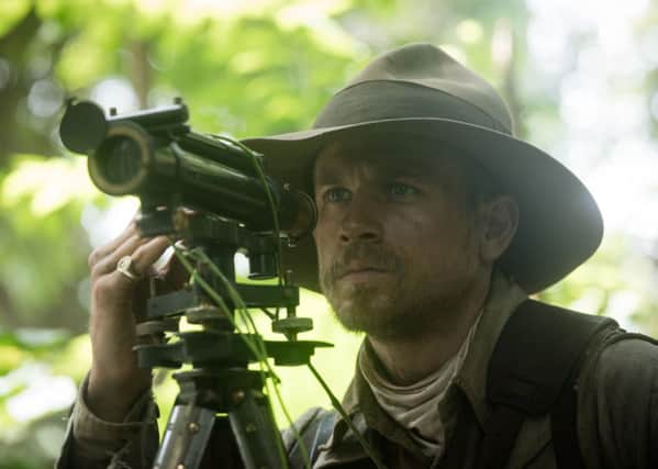 Charlie Hunnam as Colonel Percy Fawcett.  PIC: PA