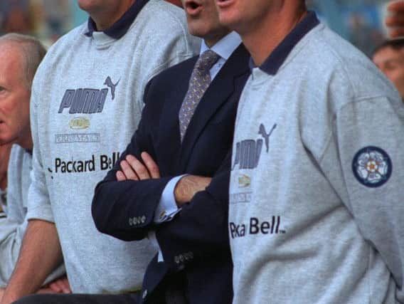 OH...NO.....George Graham flanked by Paul Hart and Dave Williams.