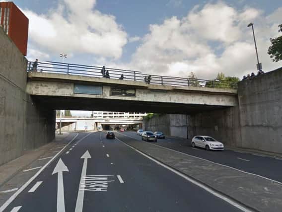 Police have closed a section of the A58 Leeds Inner Ring Road. Picture: Google
