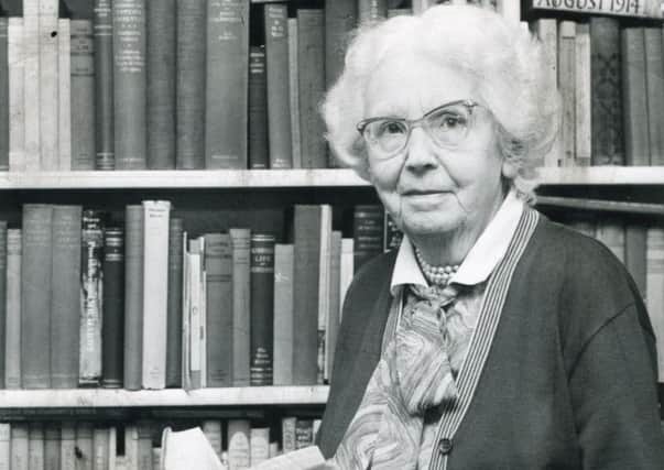 Phyllis Bentley with her novel Inheritance