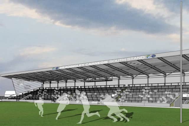 Detail of the proposed new Leeds Rhinos' South Stand.