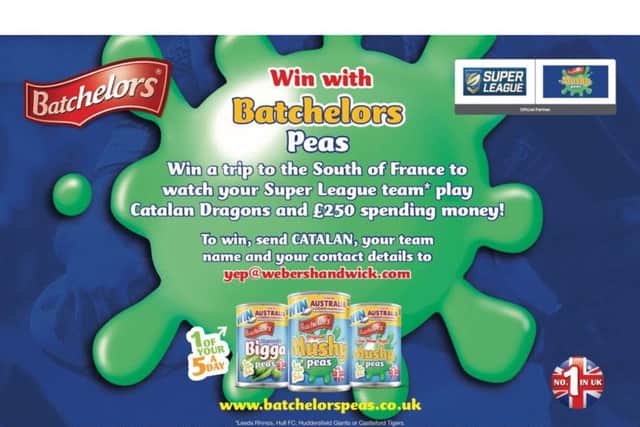 Win South of France rugby Super League trip with Batchelors Peas