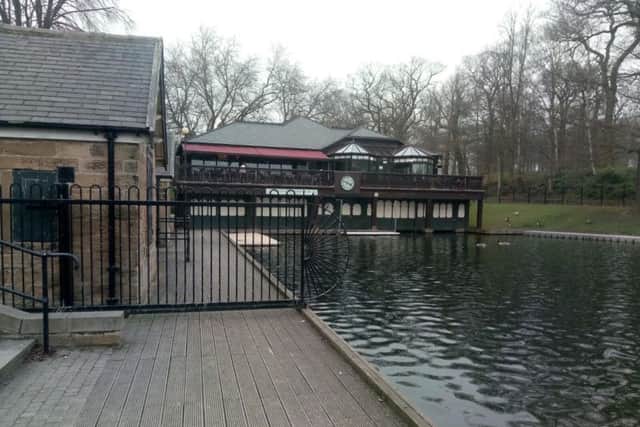 The scene of the lake where the body was found