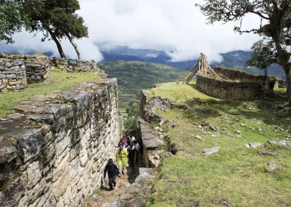Entering the Kuelap archaeological complex in Amazonas, Peru. PIC: PA