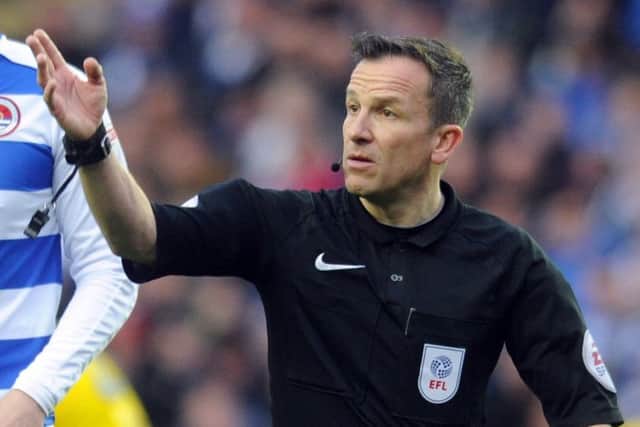 Saturday's referee Kevin Stroud.