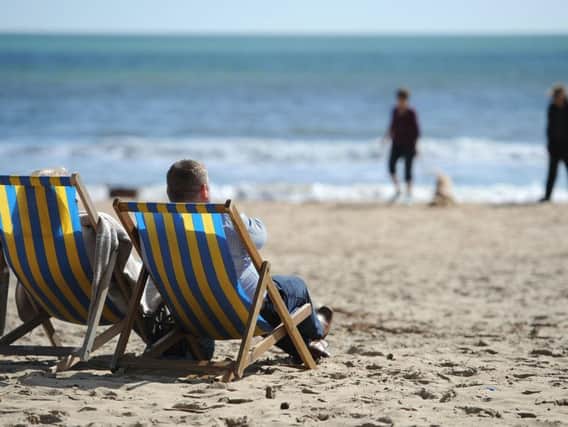 Beaches and parks have been busy as people head out to enjoy the spring sunshine.