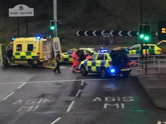 Emergency services at Park Square Roundabout (s)