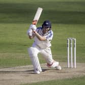 Yorkshire's Gary Ballance hits out on his way to a half-century against Hampshire (Picture: Allan McKenzie/SWpix.com).