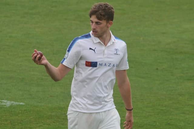 Yorkshire CCC Ben Coad. Picture: Tony Johnson.