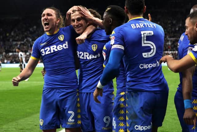 Chris Wood celebrates his equalising goal against Newcastle United .  Picture: Bruce Rollinson
