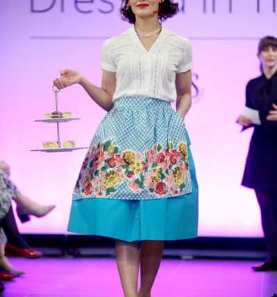 A '50s look on the catwalk at the M&S Company Archive in Leeds,
Picture: Lorne Campbell / Guzelian