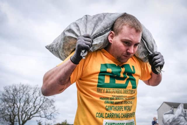 The World Coal Carrying Championships (Photo: SWNS)