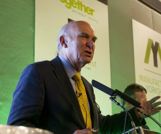 Sir Vince Cable Photo: James Hardisty