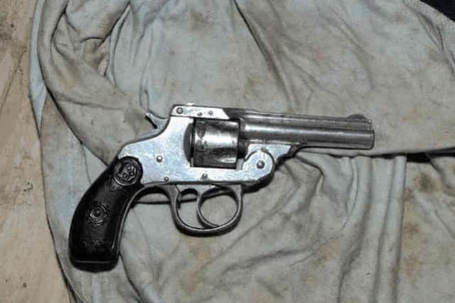 A handgun recovered by police in Leeds.