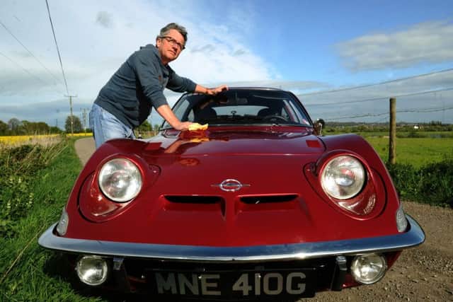 TRANSFORMATION: Colin Blueman with his 1969 Opel GT.