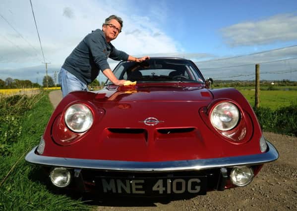 TRANSFORMATION: Colin Blueman with his 1969 Opel GT.