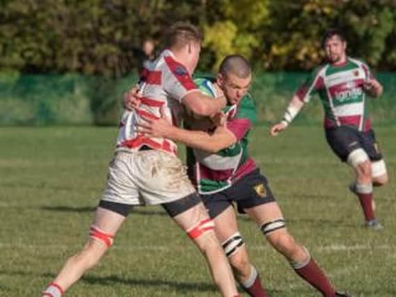 Moortown RUFC in action against Wetherby