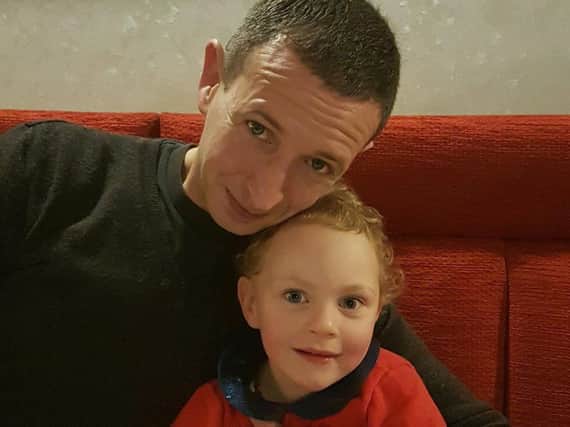 Jon Caffrey, with his little girl Emily (4). Picture: Hannah Caffrey
