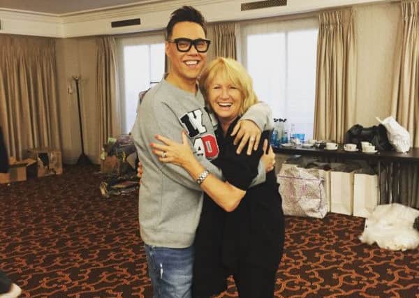 Backstage with Gok and Gini Palm of Julie Fitzmaurice.