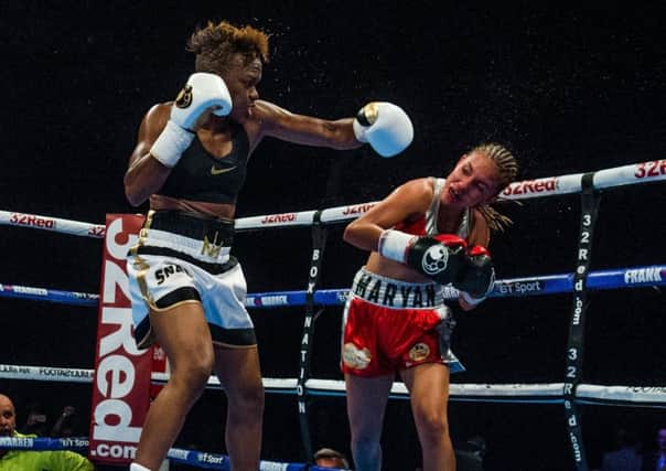 Nicola Adams OBE v Maryan Salazar fighting for the international flyweight contest held at First Direct Arena, Leeds. (Picture: James Hardisty).