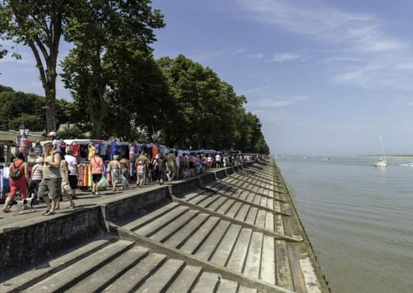 The waterfront promenade at Saint-Valery-sur-Somme, France. PIC: PA