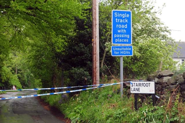 Crime scene: Stairfoot Lane in Alwoodley