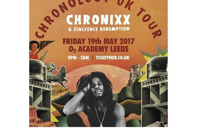 Chronixx and Zincfence Redemption Band play Leeds on 2017 UK tour