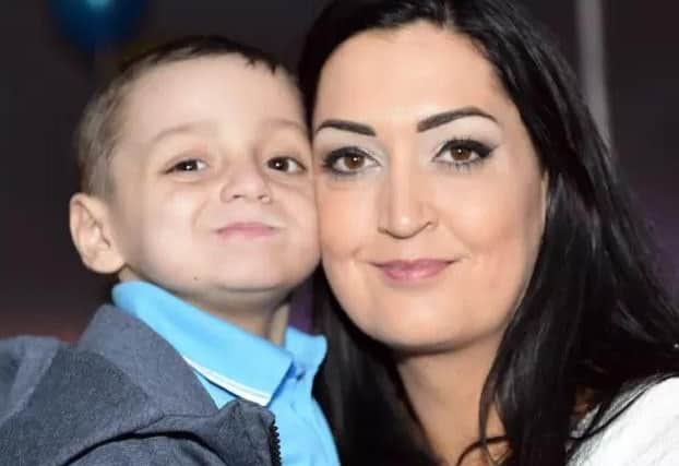 Bradley Lowery and mum Gemma.